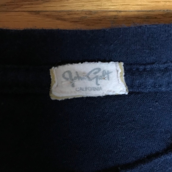 John Galt/Brandy Melville rainbow striped tee - Picture 2 of 3